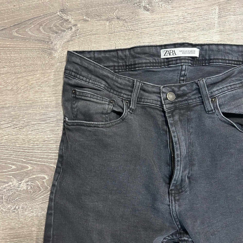 Zara Faded Black Skinny Jeans